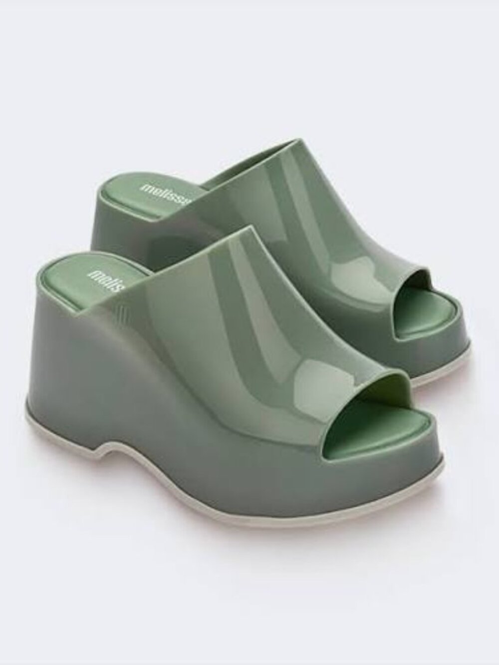 Melissa Patty Platform Jelly Slides Clogs Sandals